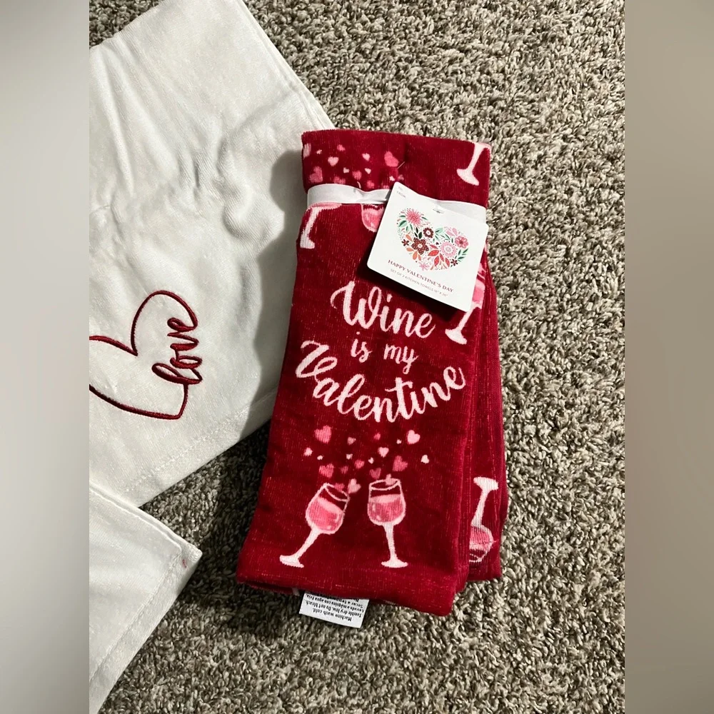 Valentine’s Day towel hand towel set